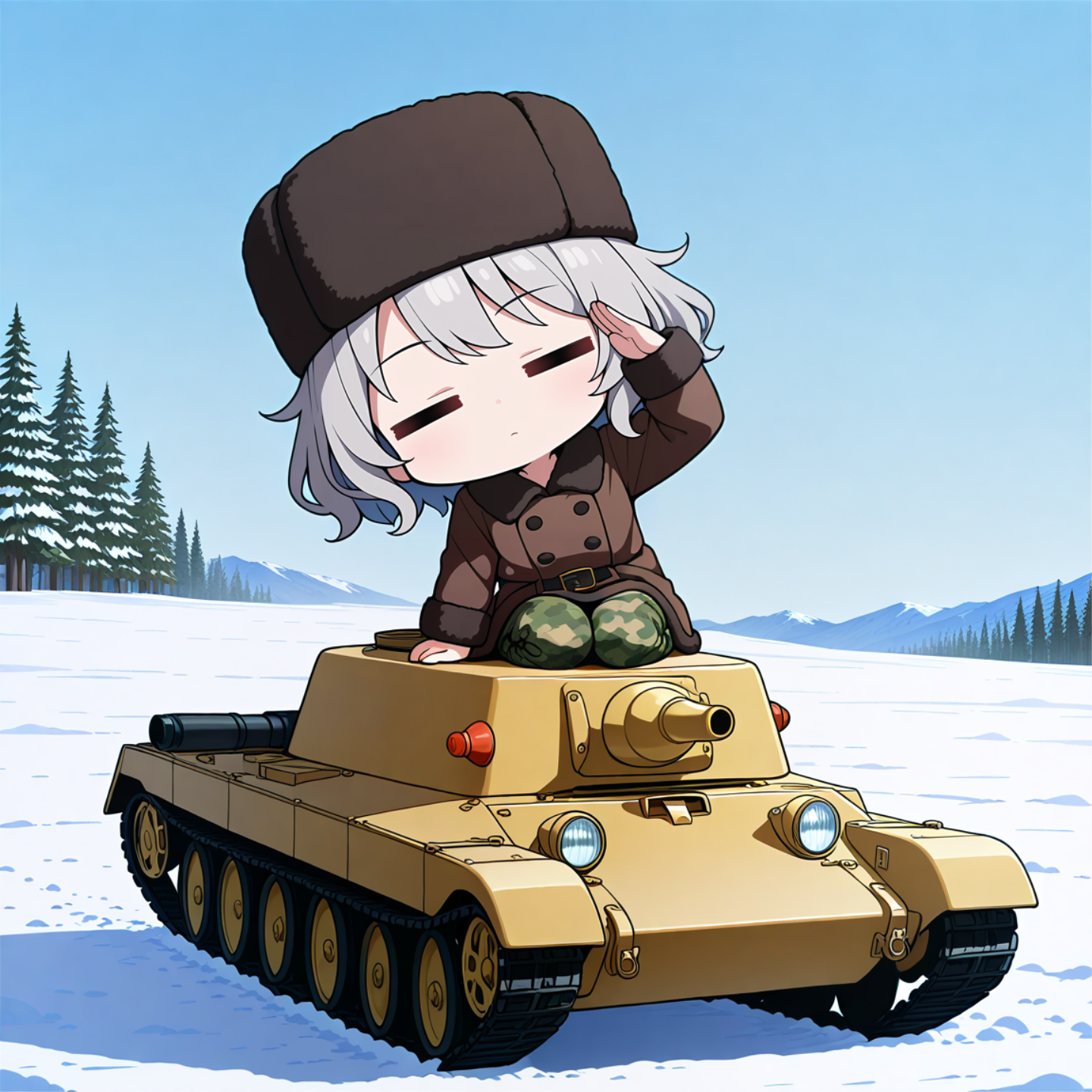 雪中行軍 | の人気AIイラスト・グラビア