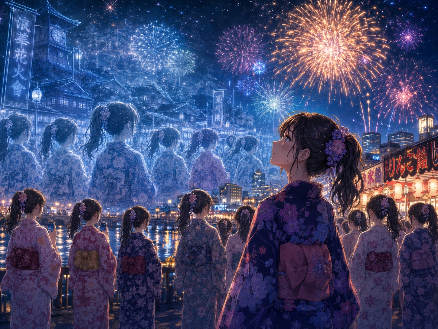 パラレルワールドの花火大会（ポニーテール）