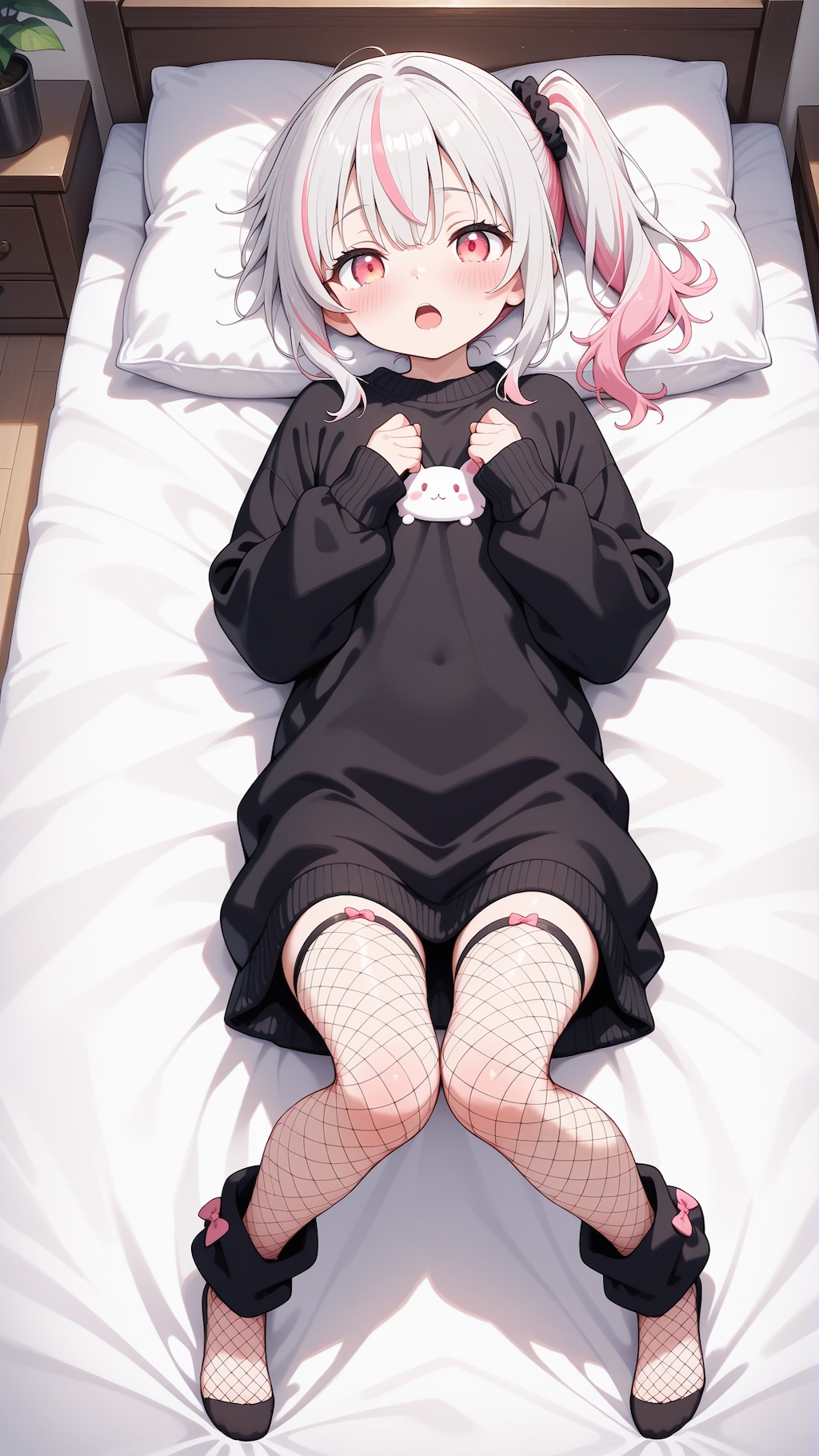 セーターと網タイツ