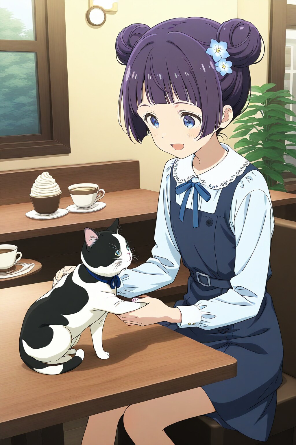 ねこカフェ🐈で遊ぶおだんごちゃん🍡✨