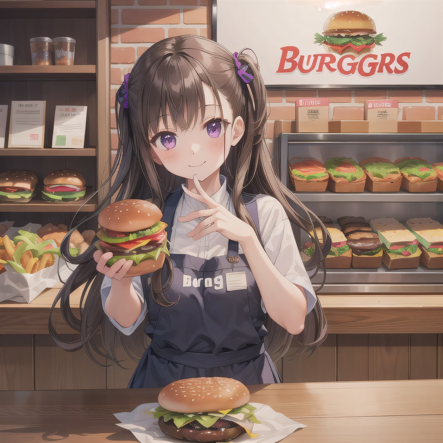 黒髪ツインテでクルーの少女３ | の人気AIイラスト・グラビア