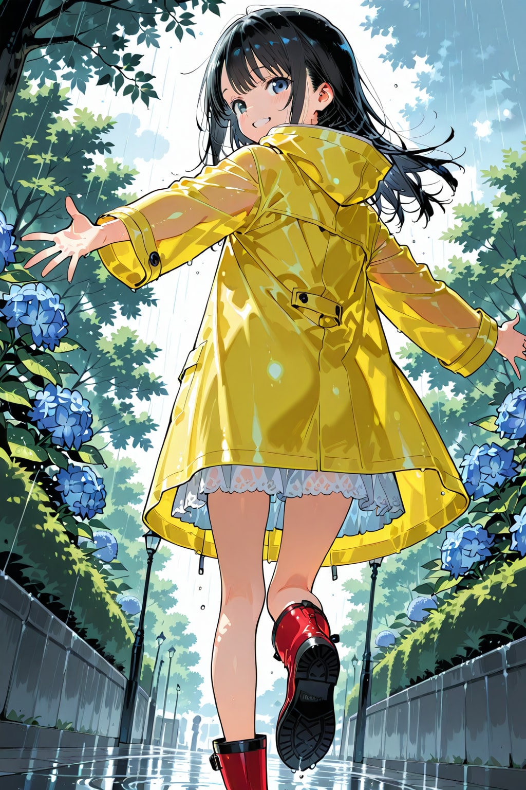 【企画：紫陽花】幼女と雨と紫陽花⑤