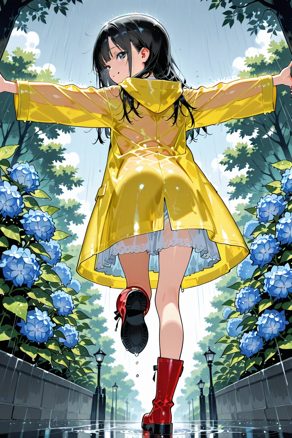 【企画：紫陽花】幼女と雨と紫陽花⑤