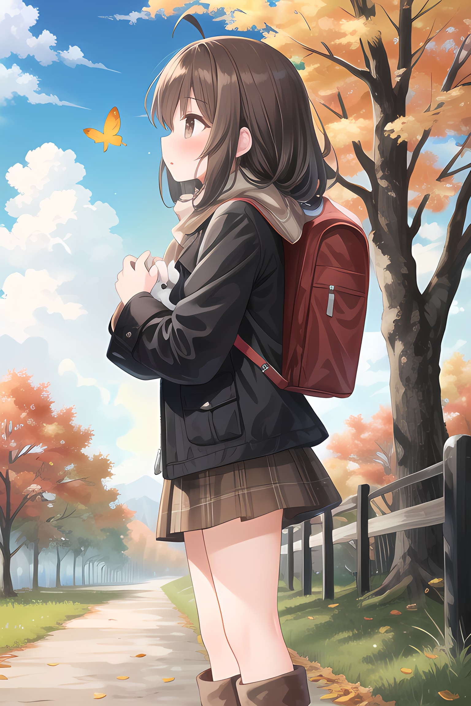 秋でも冬でもミニスカ | の人気AIイラスト・グラビア