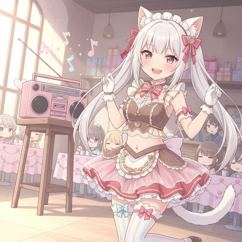 白ツイにゃん。2月13日 #世界ラジオデー。バレンタインメイド。