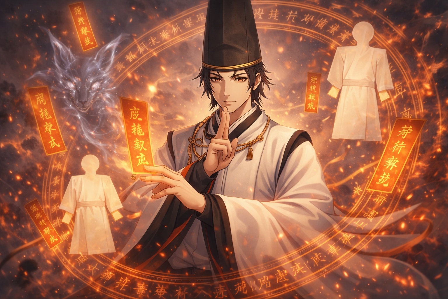 男キャラビジュアル　安倍晴明 | の人気AIイラスト・グラビア