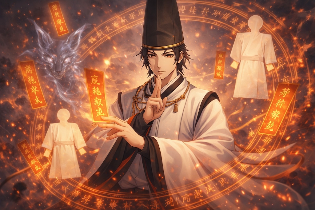 男キャラビジュアル　安倍晴明