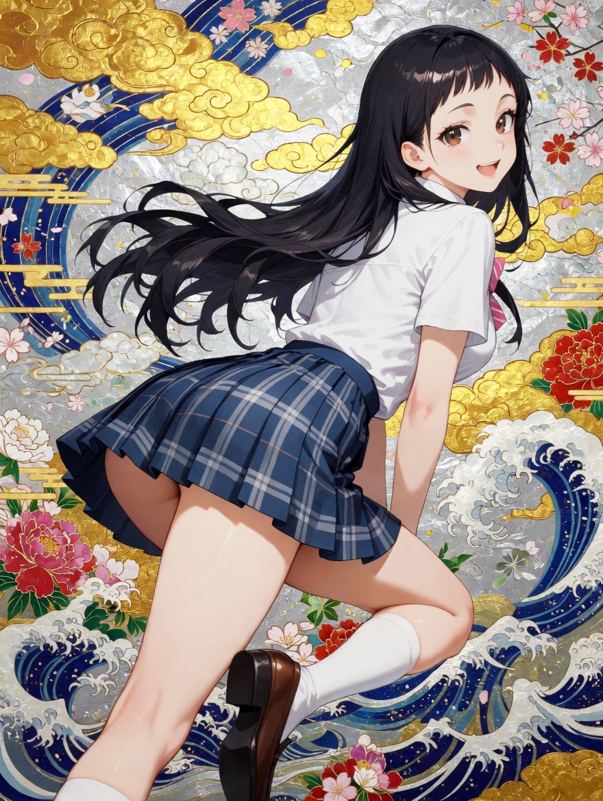 金屏風🍊みかん夏服✨