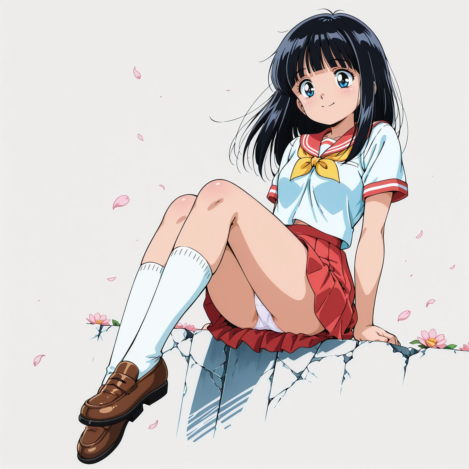 セーラー服の少女【パンチラ】