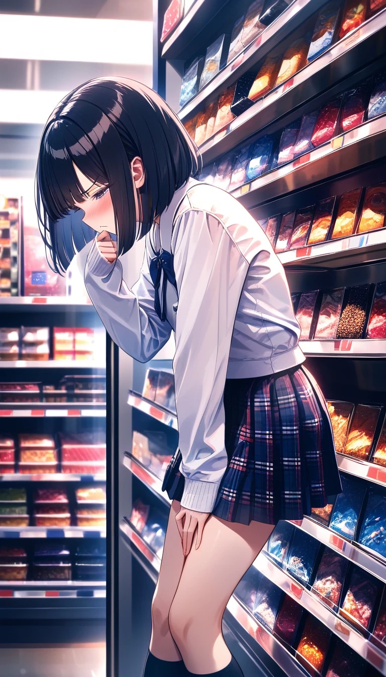 製菓コーナーにて『むぅ……今年は、手作りにしようかな……』モトコ（後輩ちゃん） | の人気AIイラスト・グラビア