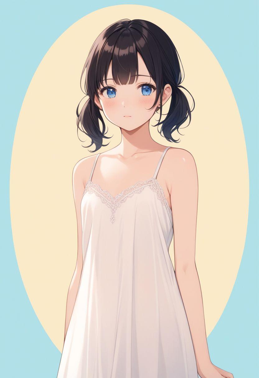 ポップな少女(キャミソールドレス) | の人気AIイラスト・グラビア