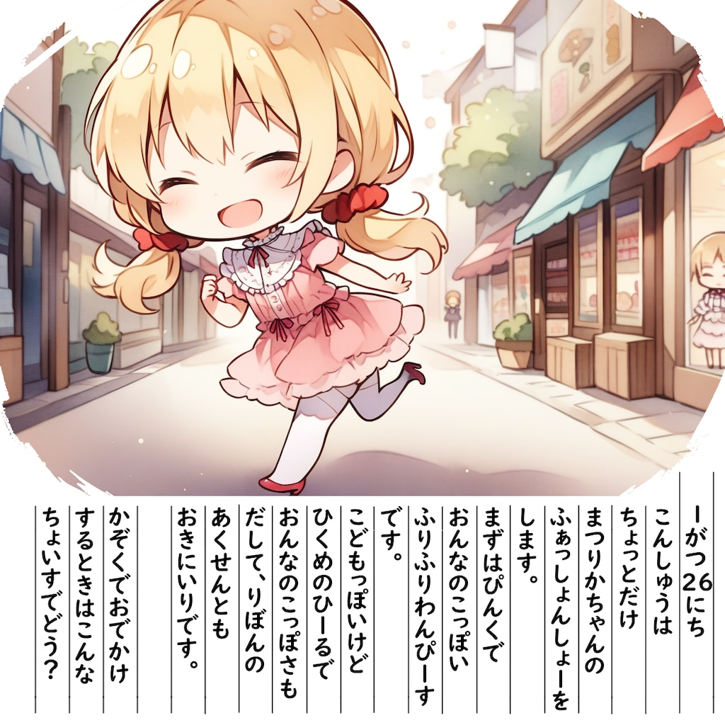 【絵日記】ふぁっしょんしゅうかんです1