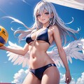 ビーチバレー×天使 3枚目