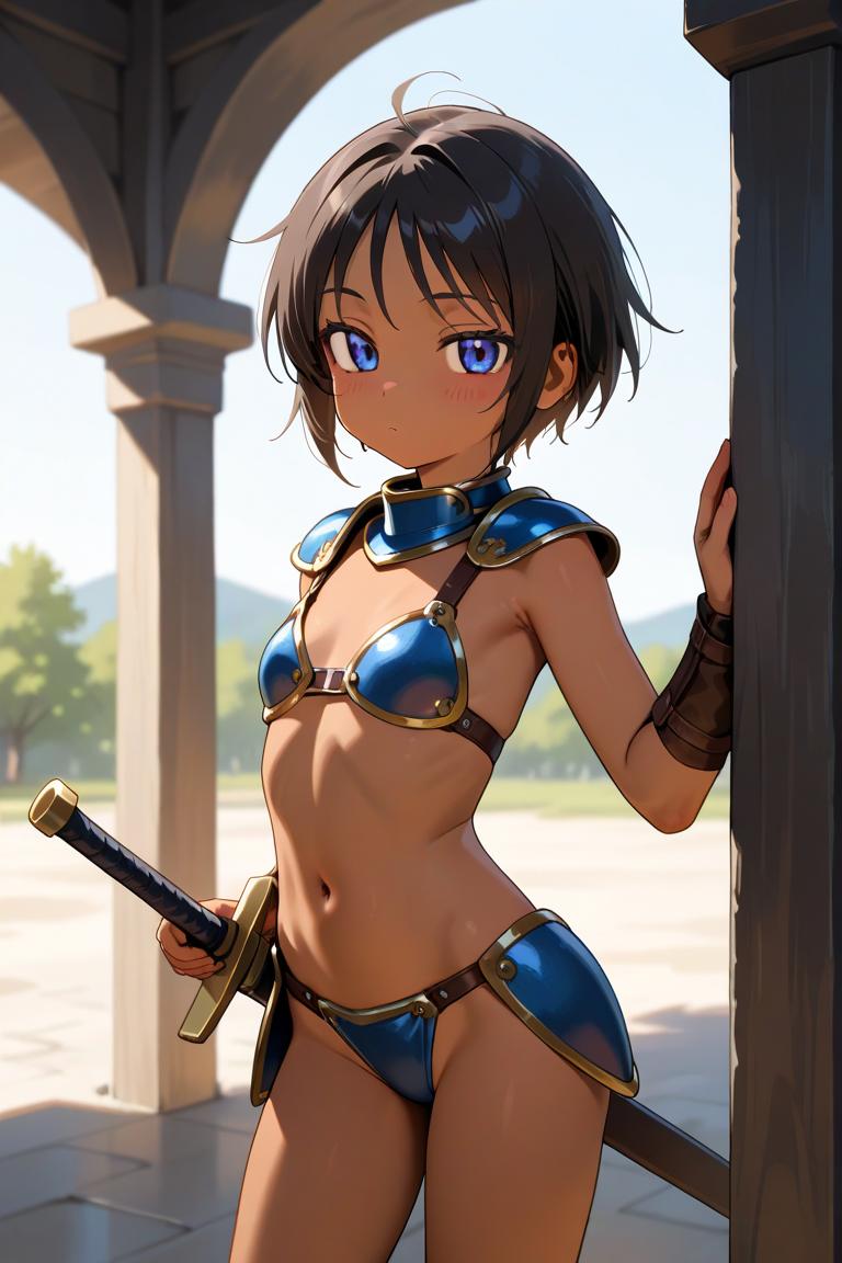 褐色少女戦士