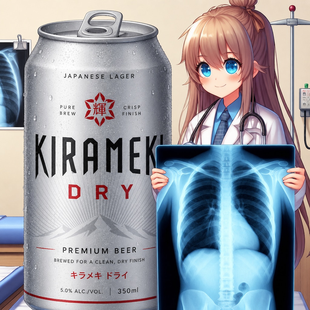 レントゲン撮影する女医さん