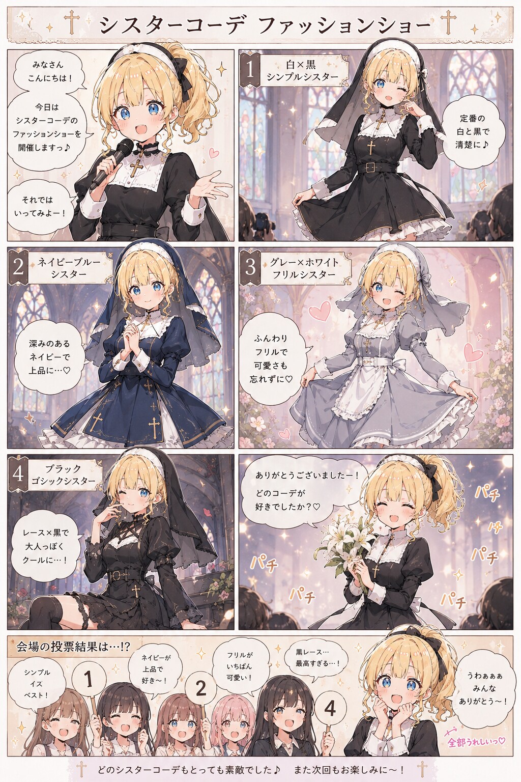 なぜか4コマの設定を引きずるシスター