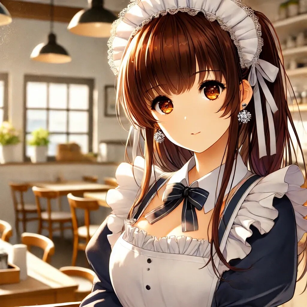 メイド喫茶で働く女性