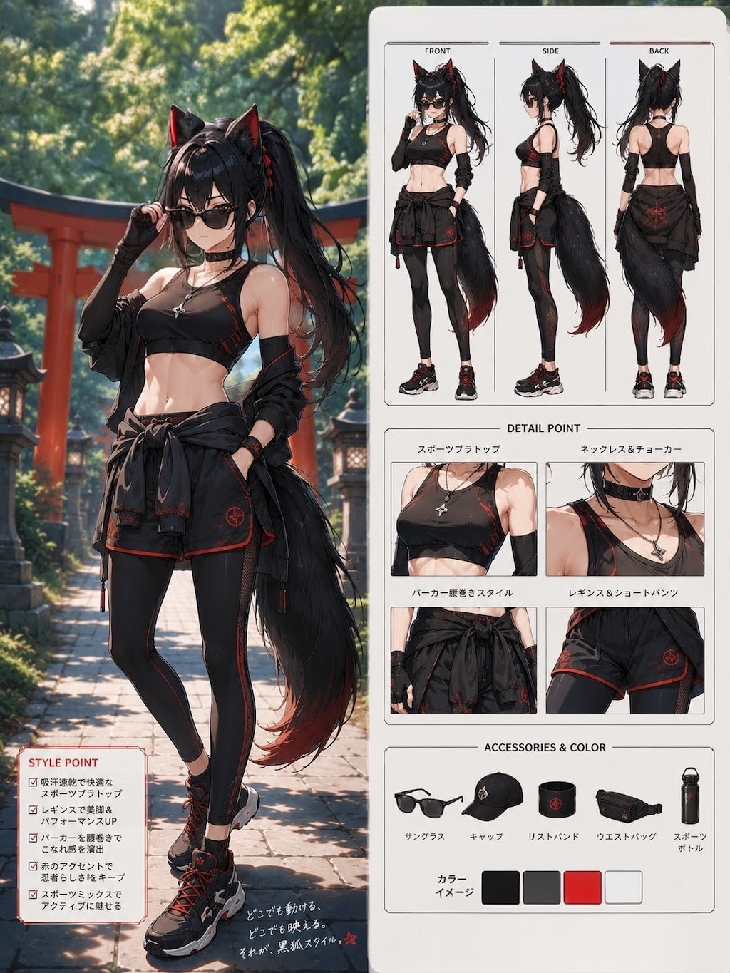小夜さん夏コーデ3