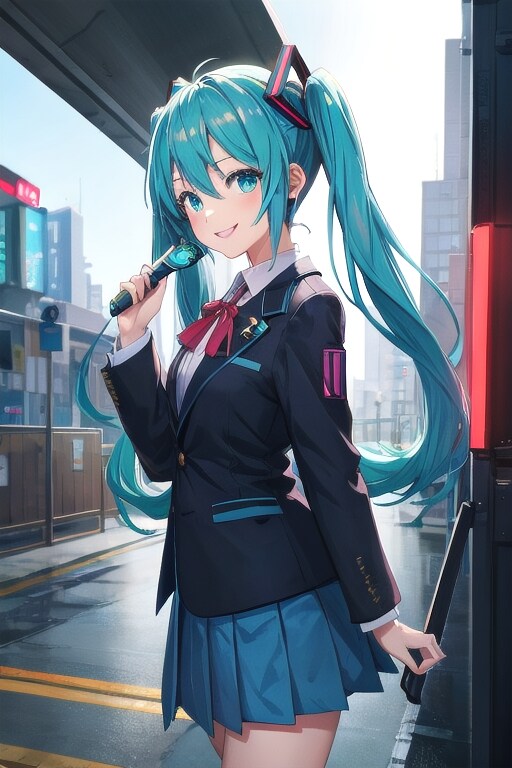 学園生のミクちゃん | の人気AIイラスト・グラビア