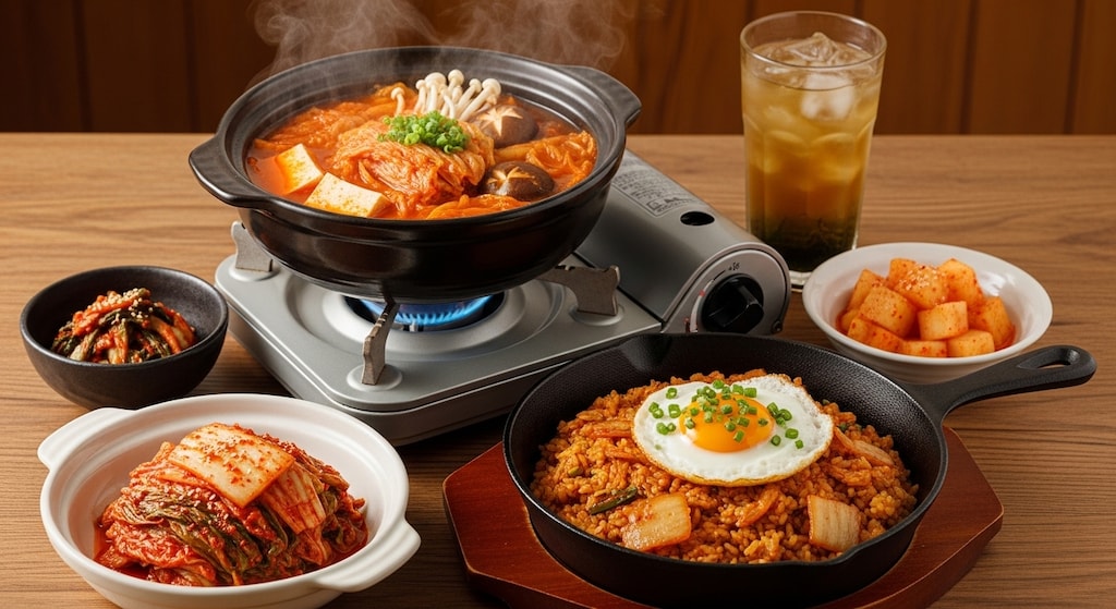 摩訶不思議食堂のキムチ料理セット