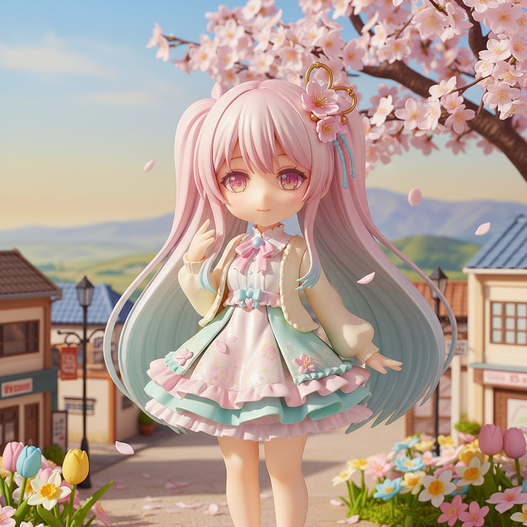 ももツイさん。春コーデ