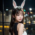 働く彼女(バニー編) 3枚目