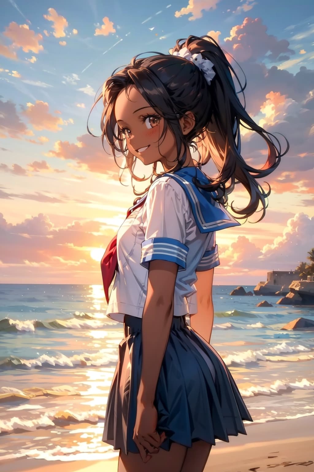 夕暮れ