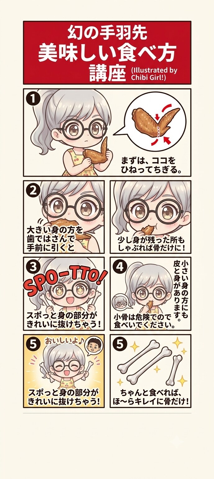 手羽先の食べ方講座