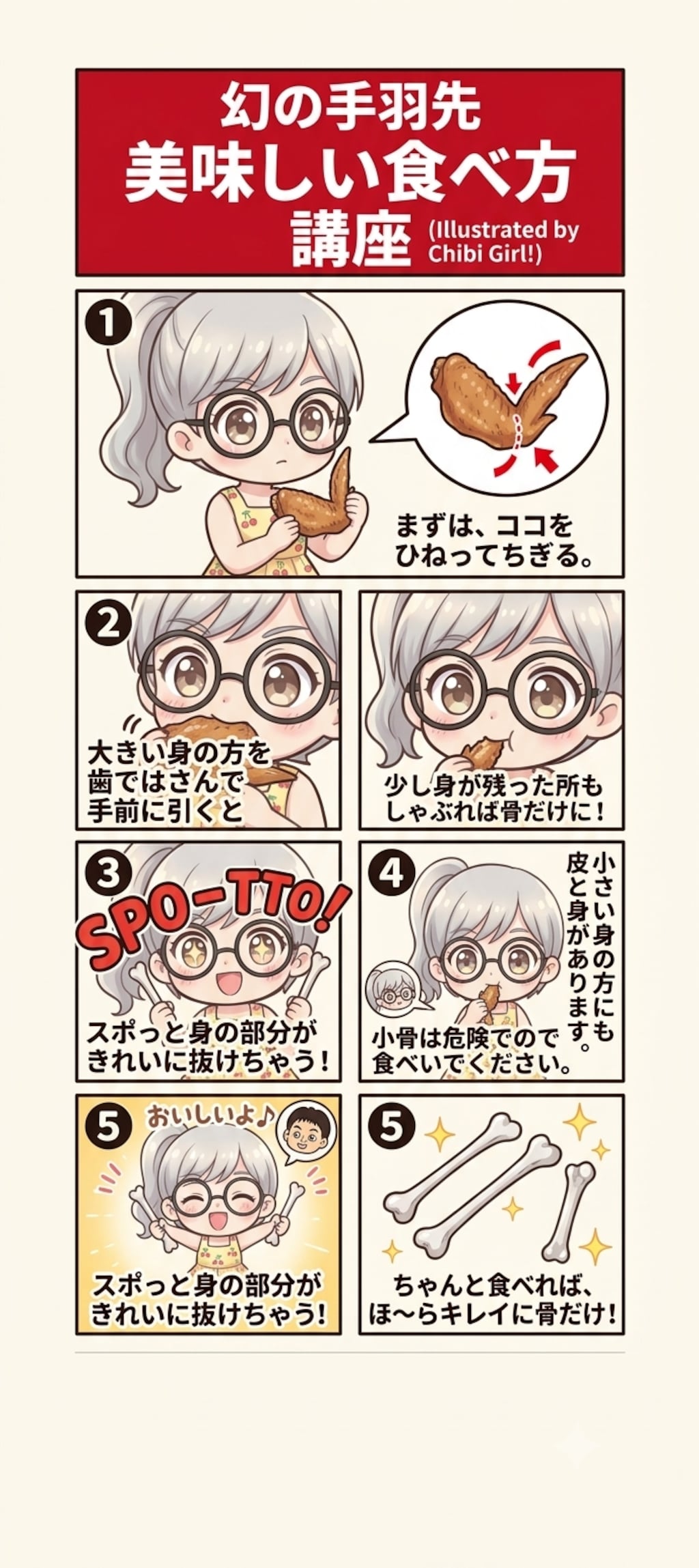 手羽先の食べ方講座