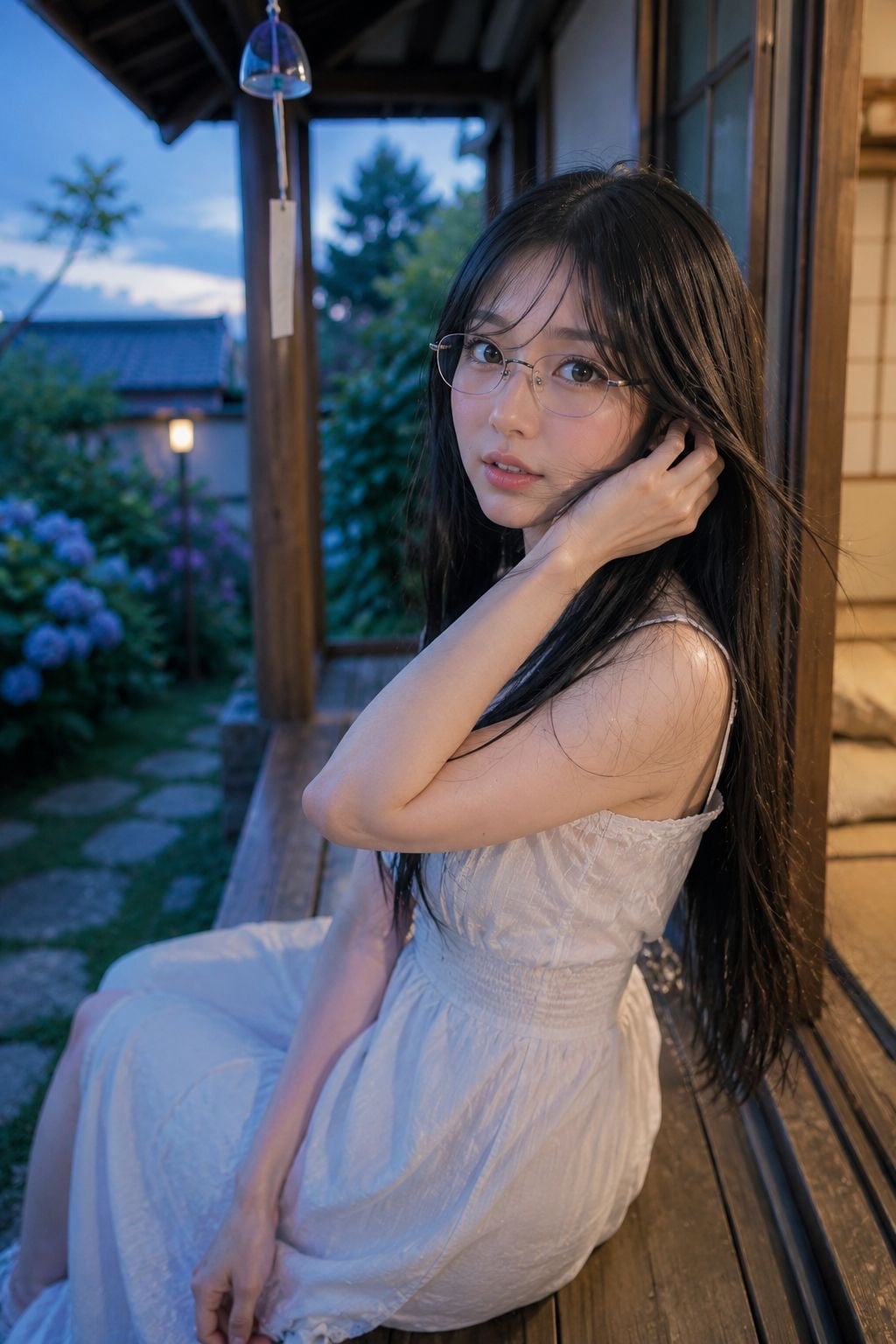 黒髪メガネ あの子とハイチーズVer.フォト