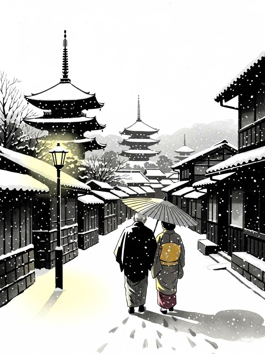 雪の朝 | の人気AIイラスト・グラビア