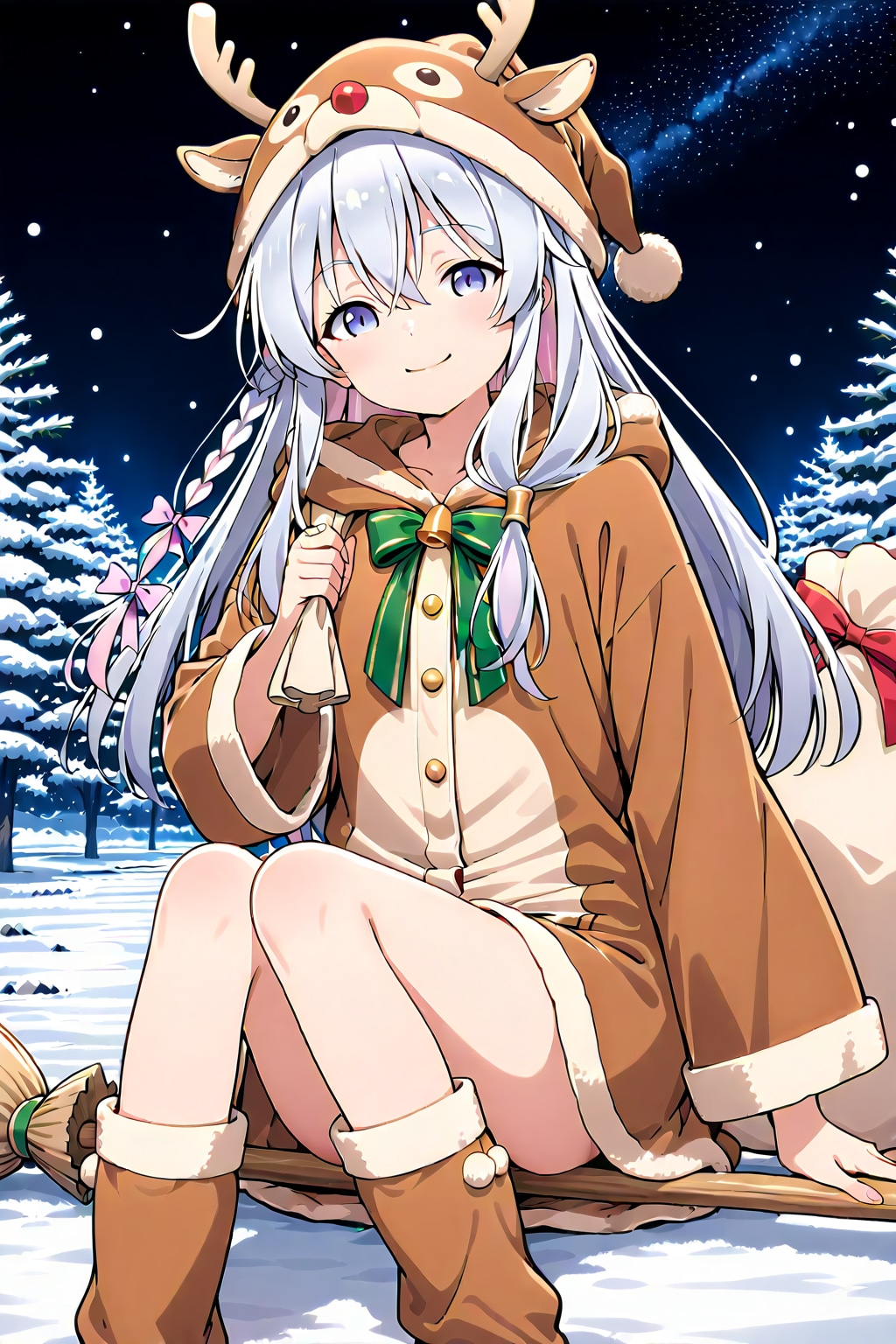 サンタとトナカイ