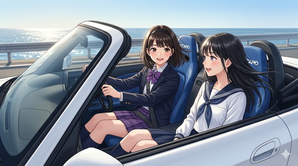 うちの子、愛央ちゃんと黒髪ちゃん