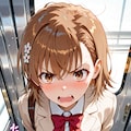 電車内〜御坂美琴〜 4枚目