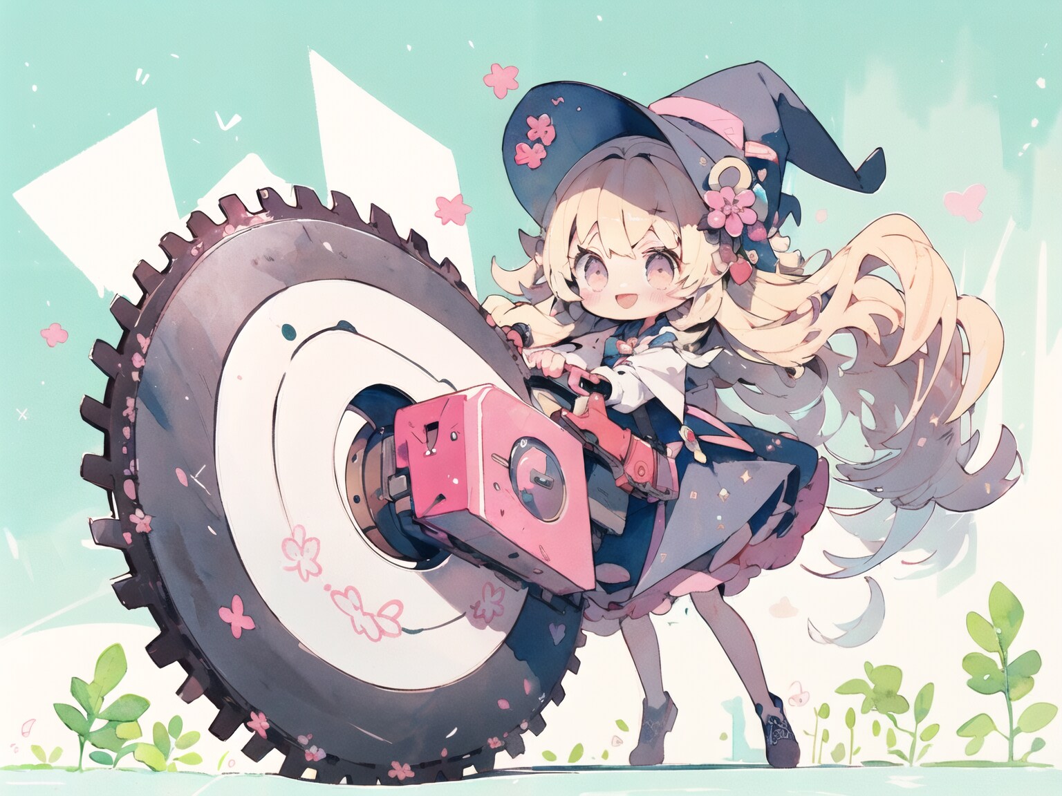 試作：チェーンソー・丸鋸LoRA [cute]