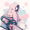 試作：チェーンソー・丸鋸LoRA [cute] 2枚目