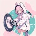 試作：チェーンソー・丸鋸LoRA [cute] 7枚目