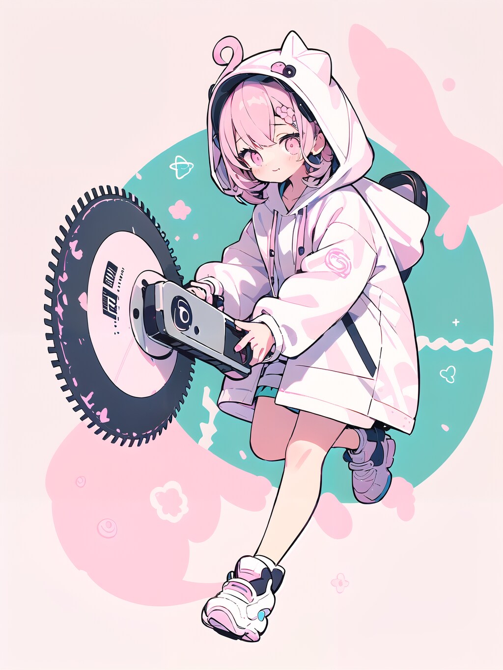 試作：チェーンソー・丸鋸LoRA [cute]