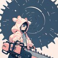 試作：チェーンソー・丸鋸LoRA [cute] 11枚目