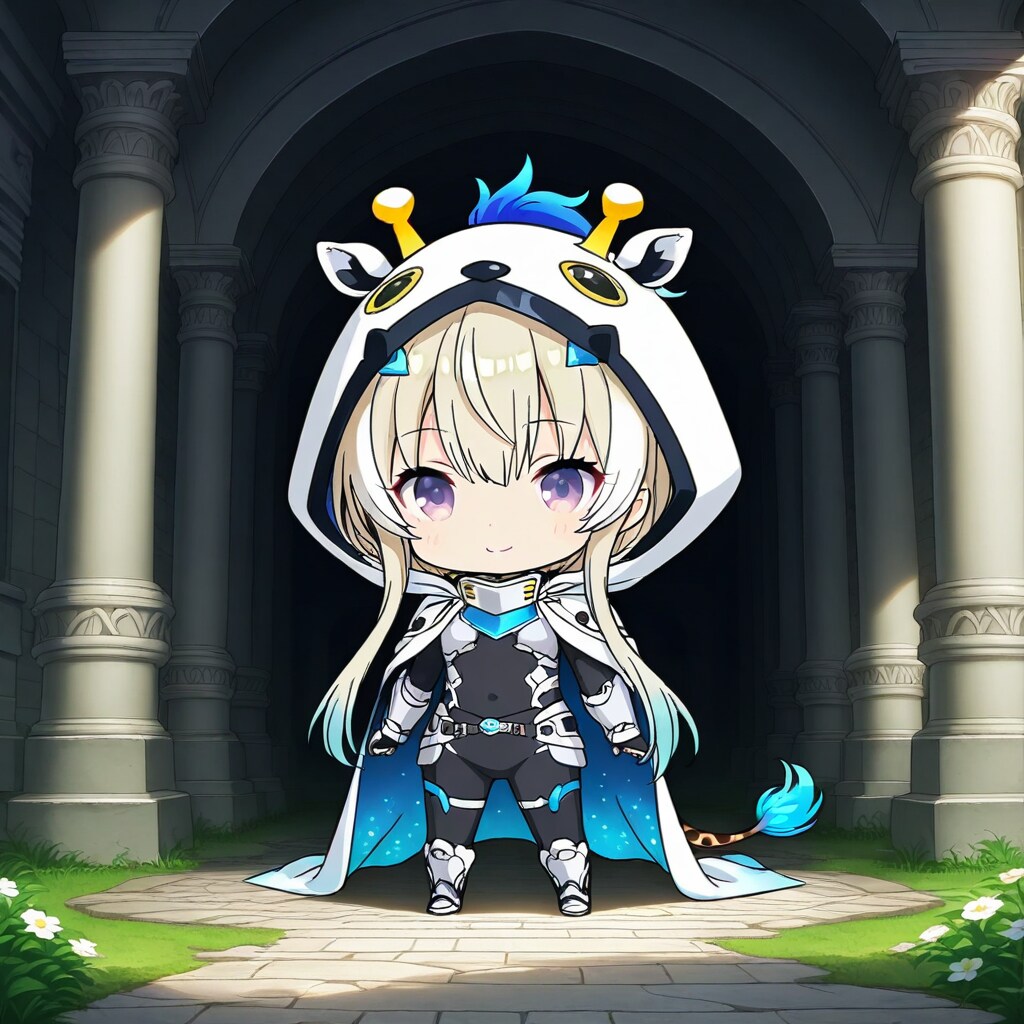 大神殿とアニマルフーディーメカちび子ちゃん