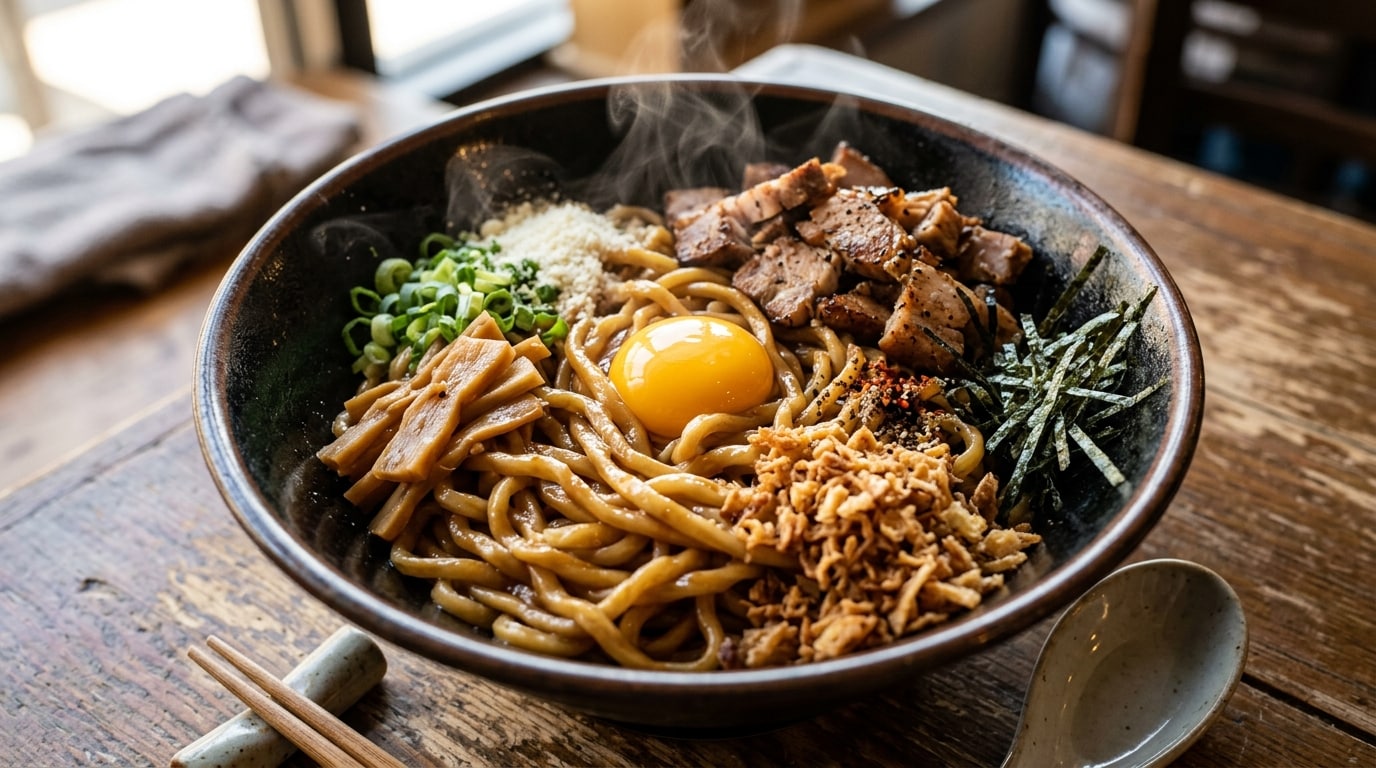 明日は油そば(汁なしラーメン)の日(笑)