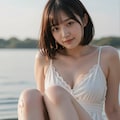 湖畔で遊ぶ 4 4枚目