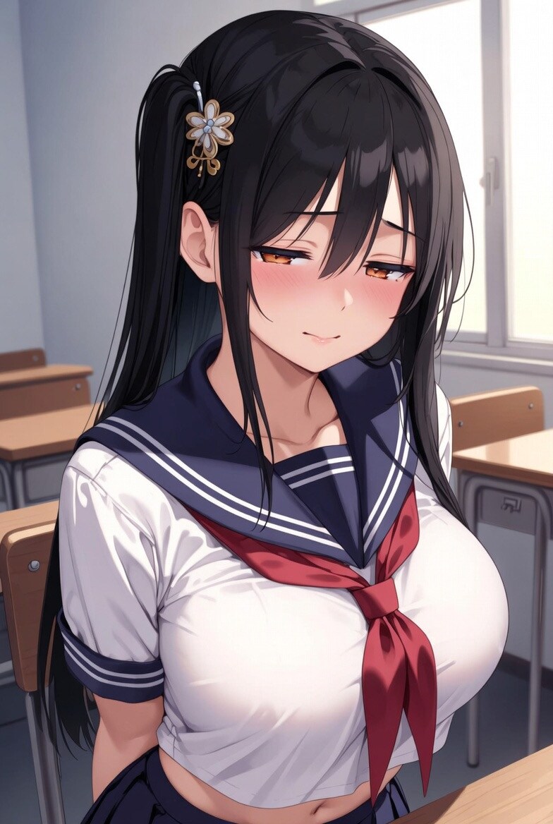 セーラー服の女子高生