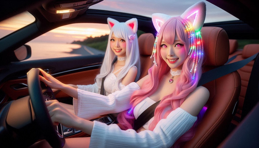 夕暮れドライブ