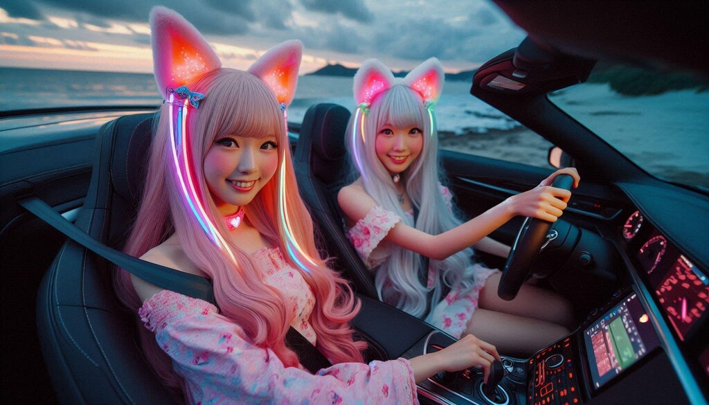 夕暮れドライブ