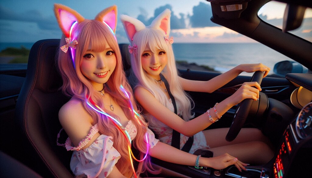 夕暮れドライブ