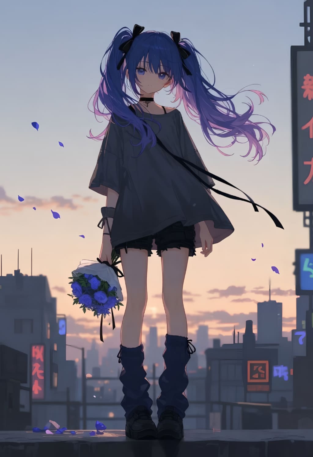 Blue Rose Dusk