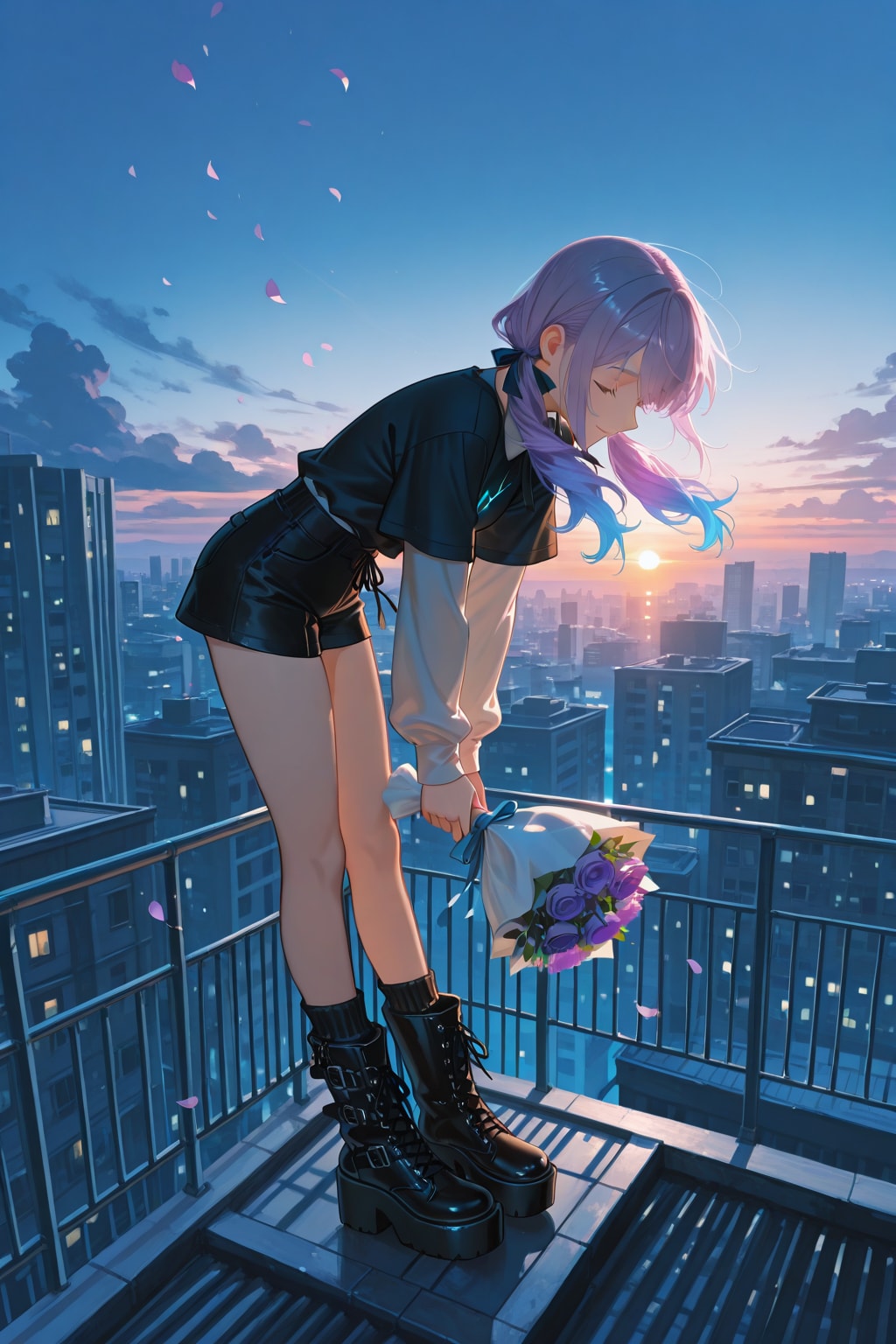 Blue Rose Dusk | の人気AIイラスト・グラビア