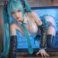 画面から出てきた初音ミク 4枚目