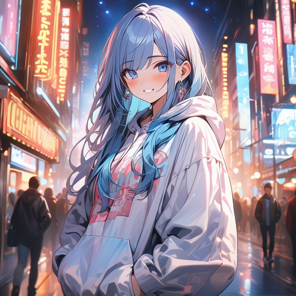 青髪お姉さん